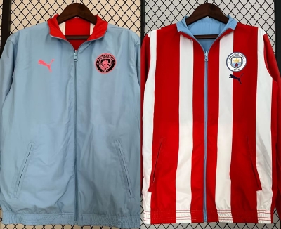 2324 M city red blue Windbreaker Jacket